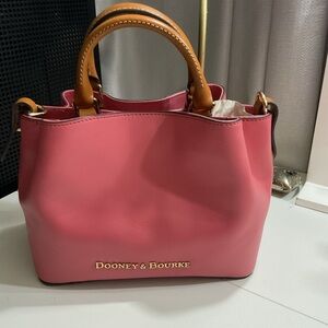 Dooney & Bourke Pink Leather Tote Bag